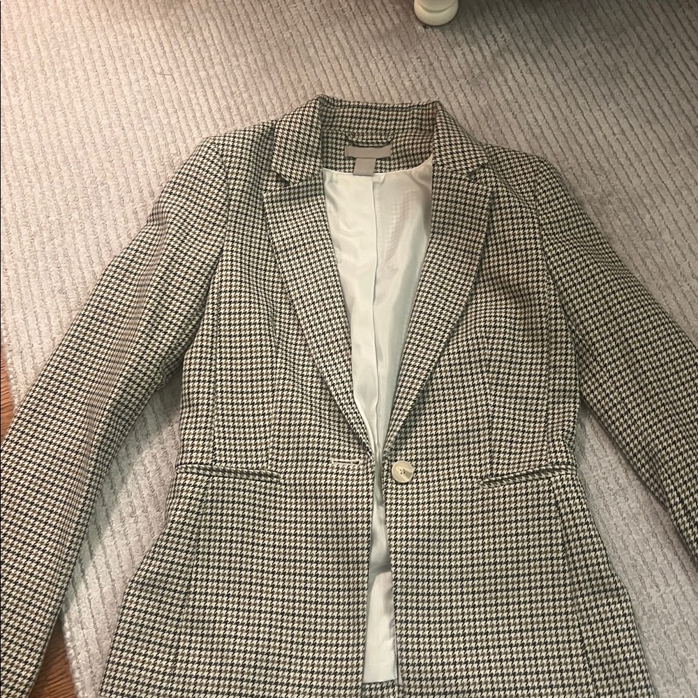 Houndstooth Blazer Jacket